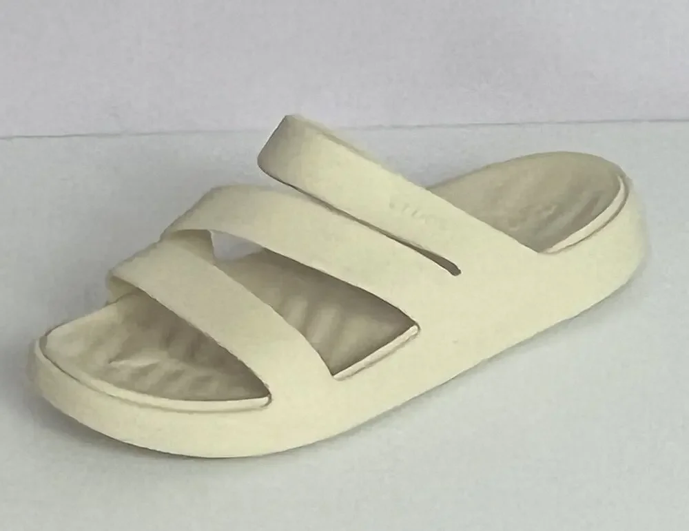 Crocs Getaway Strappy Slide Sandals Womens Size 9 Stucco Comfort Casual